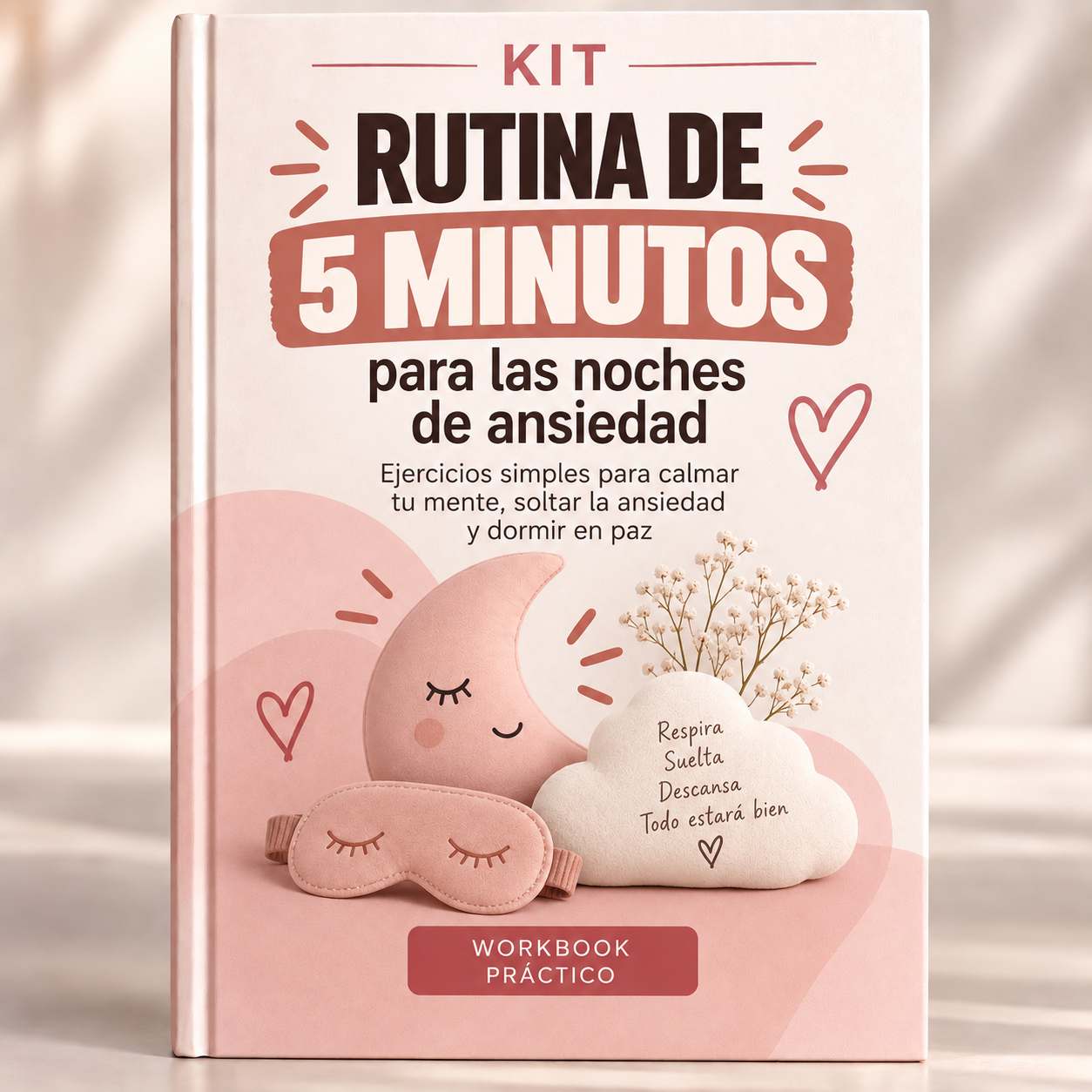 Mockup del bono 2: Rutina de 5 minutos para las noches de ansiedad