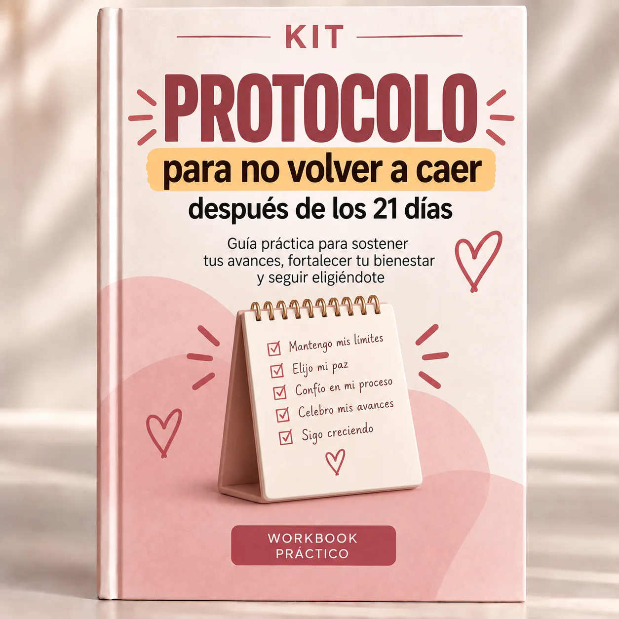 Mockup del bono 4: Protocolo para no volver a caer después de los 21 días